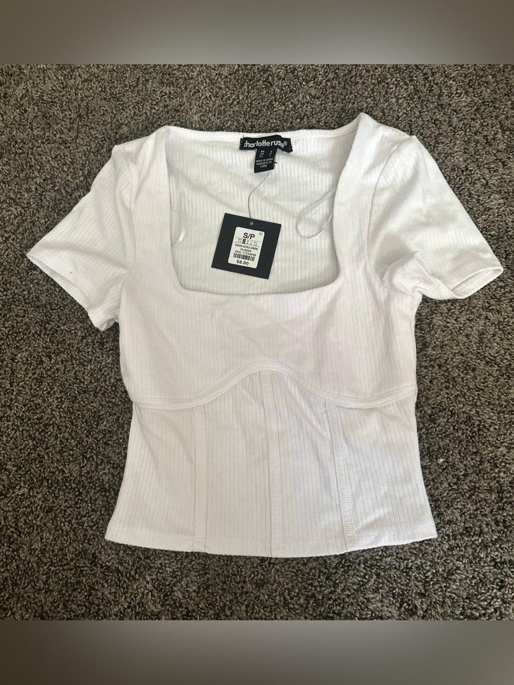 Charlotte Russe White Top Size Small 0059